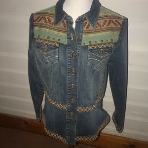 Coldwater Creek denim jacket size medium